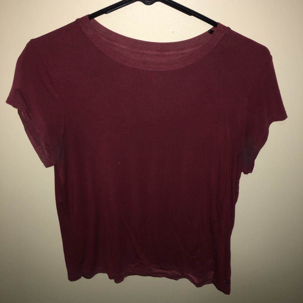Maroon Soft and Sexy Crop